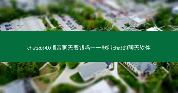 chatgpt4.0语音聊天要钱吗—一款叫chat的聊天软件