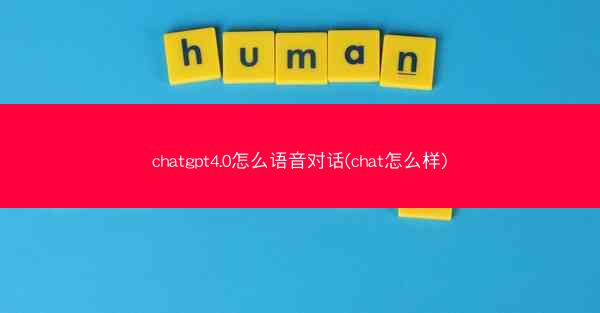 chatgpt4.0怎么语音对话(chat怎么样)