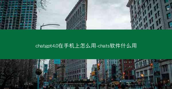 chatgpt4.0在手机上怎么用-chats软件什么用
