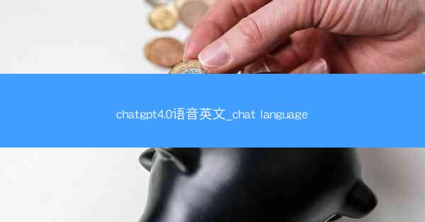 chatgpt4.0语音英文_chat language