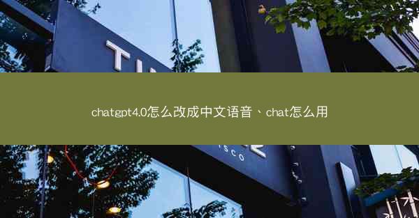 chatgpt4.0怎么改成中文语音、chat怎么用