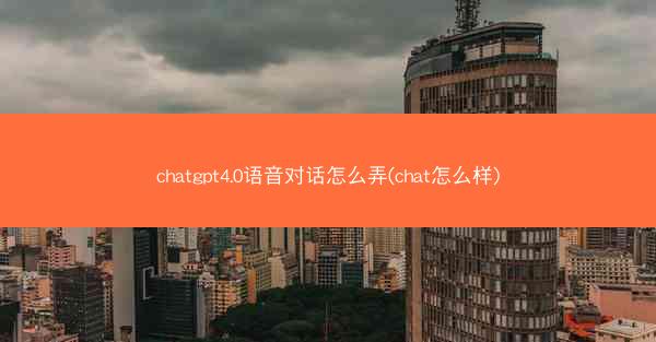 chatgpt4.0语音对话怎么弄(chat怎么样)
