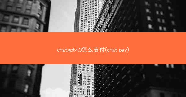 chatgpt4.0怎么支付(chat pay)