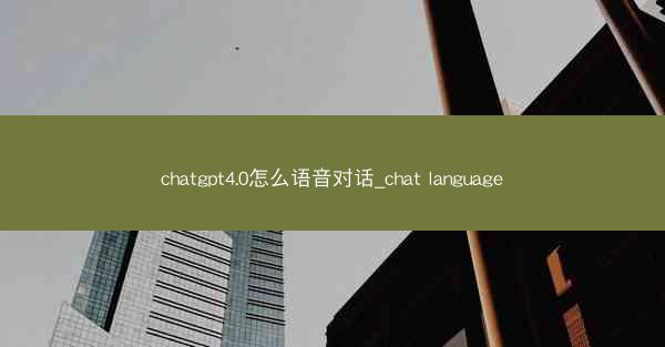 chatgpt4.0怎么语音对话_chat language