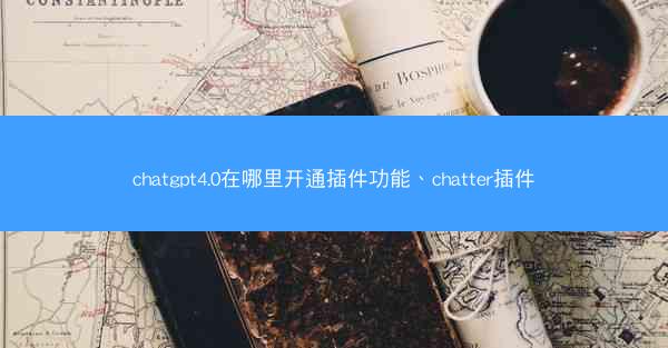 chatgpt4.0在哪里开通插件功能、chatter插件