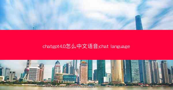 chatgpt4.0怎么中文语音;chat language