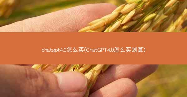 chatgpt4.0怎么买(ChatGPT4.0怎么买划算)