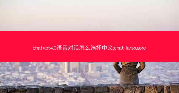 chatgpt4.0语音对话怎么选择中文;chat language