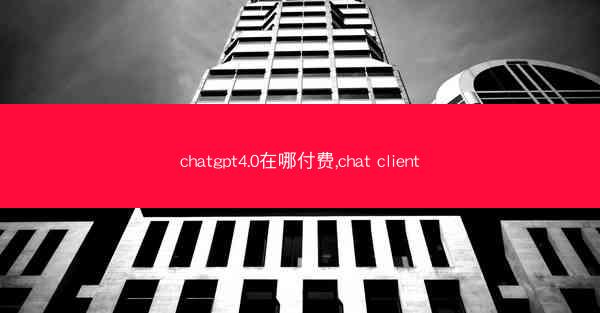chatgpt4.0在哪付费,chat client
