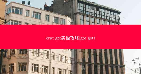 chat gpt实操攻略(gpt got)