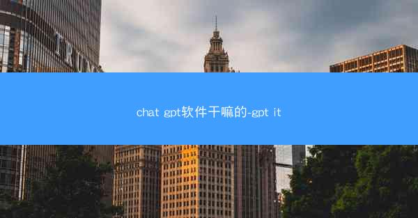 chat gpt软件干嘛的-gpt it