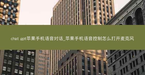 chat gpt苹果手机语音对话_苹果手机语音控制怎么打开麦克风