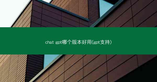 chat gpt哪个版本好用(gpt支持)