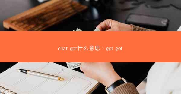 chat gpt什么意思、gpt got
