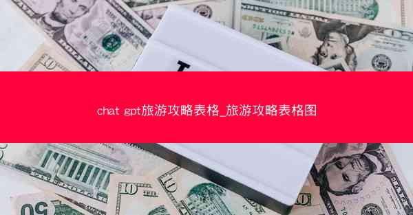 chat gpt旅游攻略表格_旅游攻略表格图