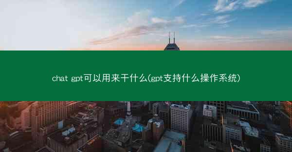 chat gpt可以用来干什么(gpt支持什么操作系统)