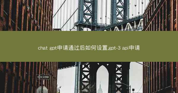 chat gpt申请通过后如何设置,gpt-3 api申请