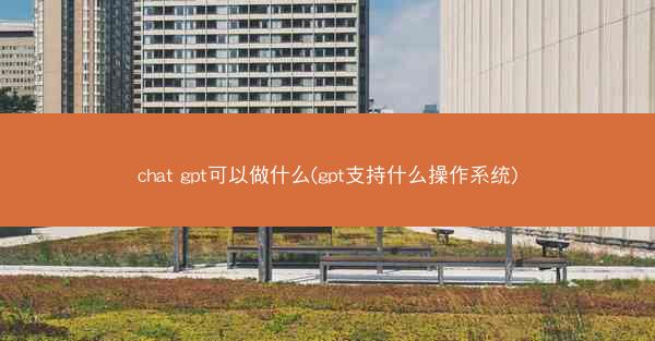 chat gpt可以做什么(gpt支持什么操作系统)
