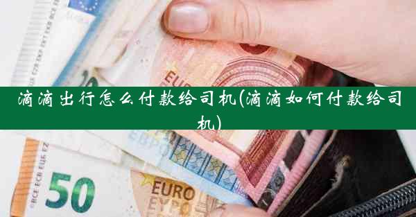 滴滴出行怎么付款给司机(滴滴如何付款给司机)