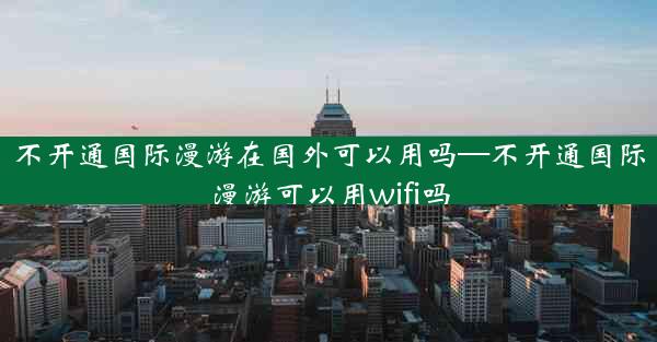 不开通国际漫游在国外可以用吗—不开通国际漫游可以用wifi吗