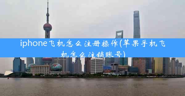 iphone飞机怎么注册操作(苹果手机飞机怎么注销账号)