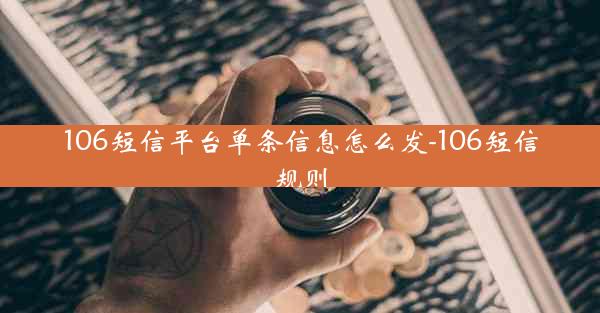 106短信平台单条信息怎么发-106短信规则