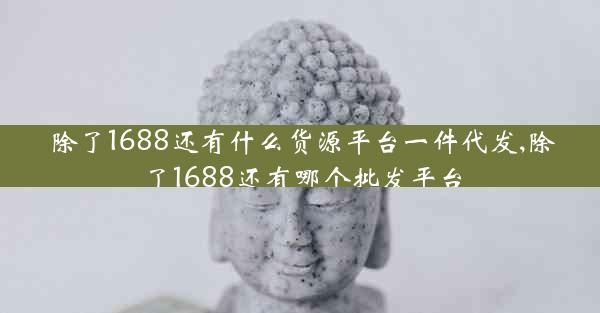 除了1688还有什么货源平台一件代发,除了1688还有哪个批发平台