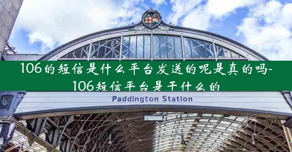106的短信是什么平台发送的呢是真的吗-106短信平台是干什么的