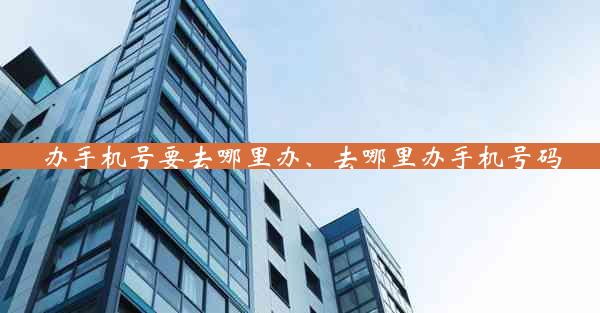 办手机号要去哪里办、去哪里办手机号码