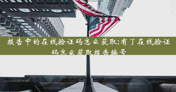 报告中的在线验证码怎么获取;有了在线验证码怎么获取报告编号