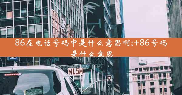 86在电话号码中是什么意思啊;+86号码是什么意思