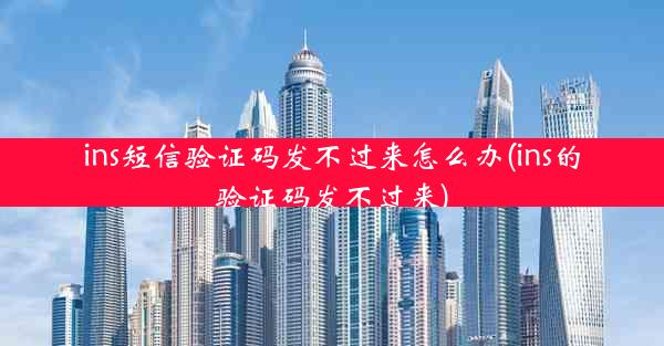 ins短信验证码发不过来怎么办(ins的验证码发不过来)