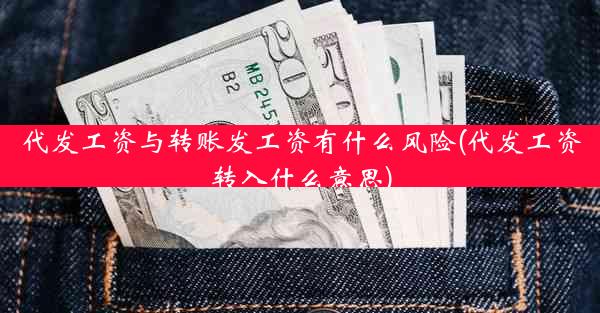 代发工资与转账发工资有什么风险(代发工资转入什么意思)