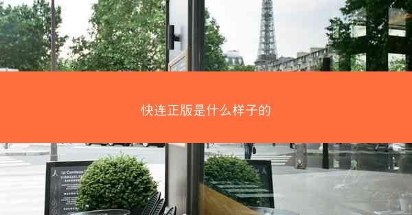 快连正版是什么样子的
