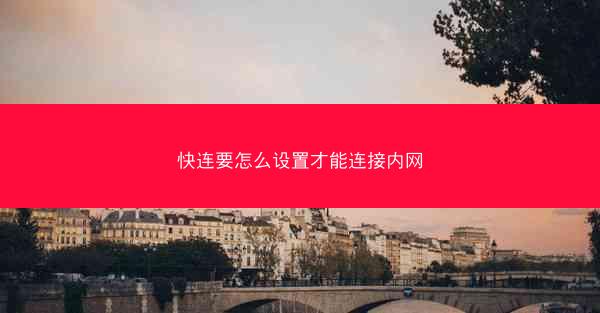 快连要怎么设置才能连接内网