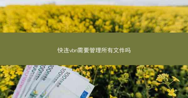 快连vbn需要管理所有文件吗