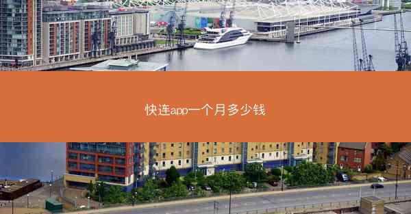 快连app一个月多少钱