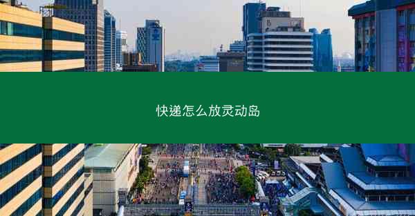 快递怎么放灵动岛