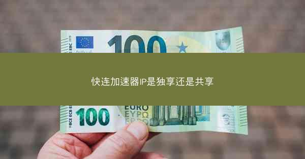 快连加速器IP是独享还是共享