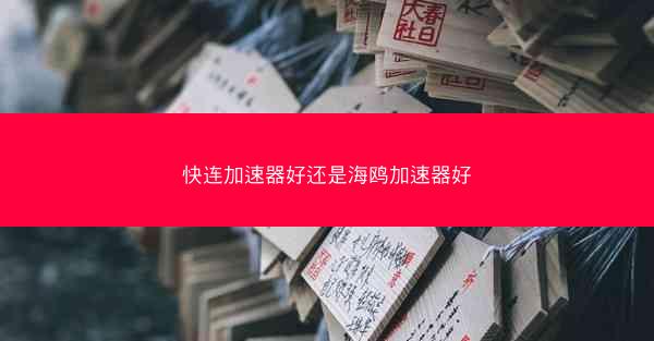 快连加速器好还是海鸥加速器好