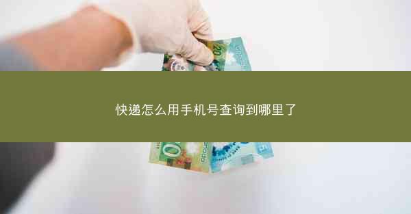 快递怎么用手机号查询到哪里了