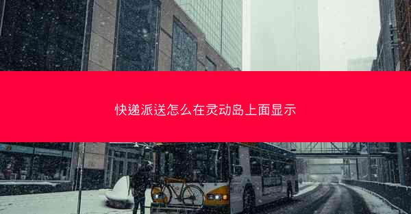 快递派送怎么在灵动岛上面显示