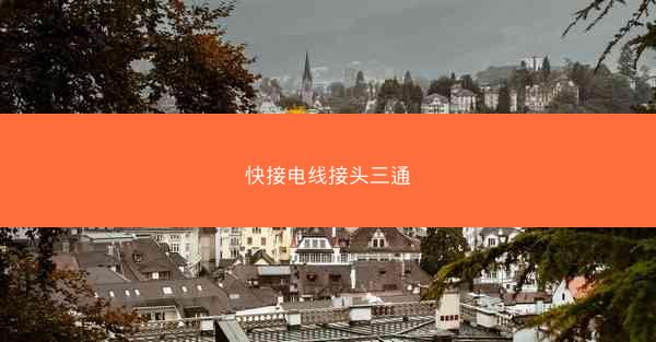 快接电线接头三通