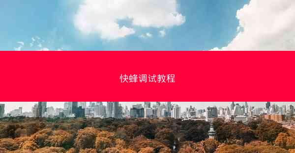 快蜂调试教程