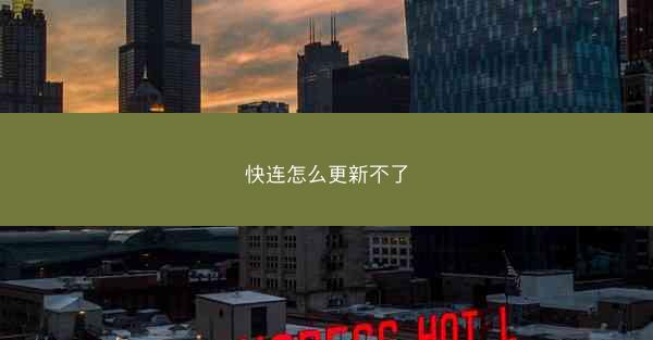 快连怎么更新不了