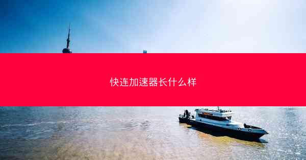 快连加速器长什么样