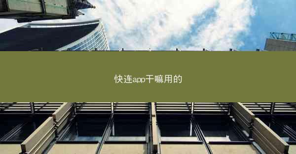 快连app干嘛用的