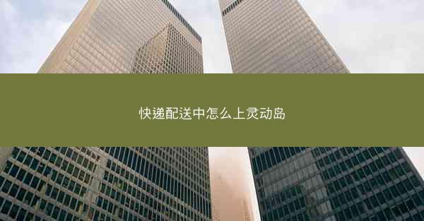 快递配送中怎么上灵动岛