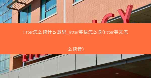 litter怎么读什么意思_litter英语怎么念(litter英文怎么读音)