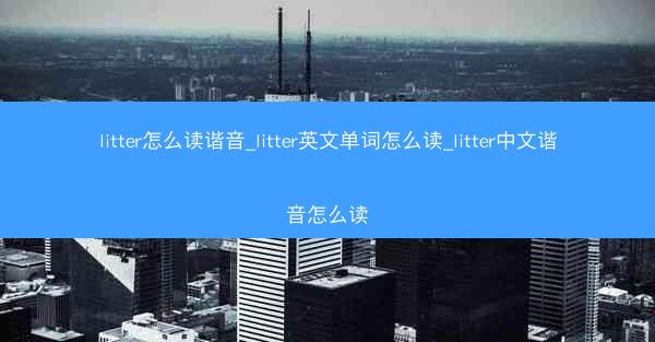 litter怎么读谐音_litter英文单词怎么读_litter中文谐音怎么读